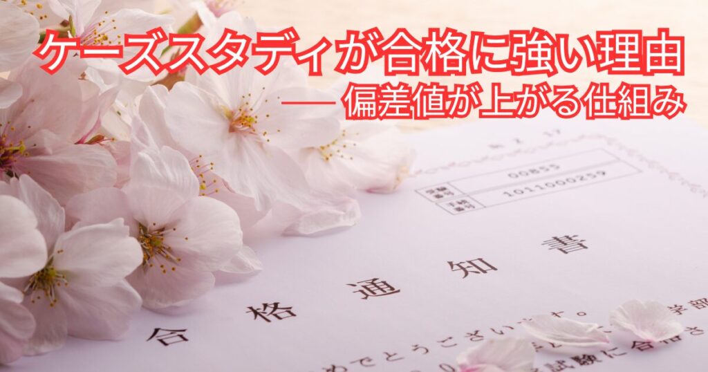 ケーズスタディが合格に強い理由、偏差値が上がる仕組み